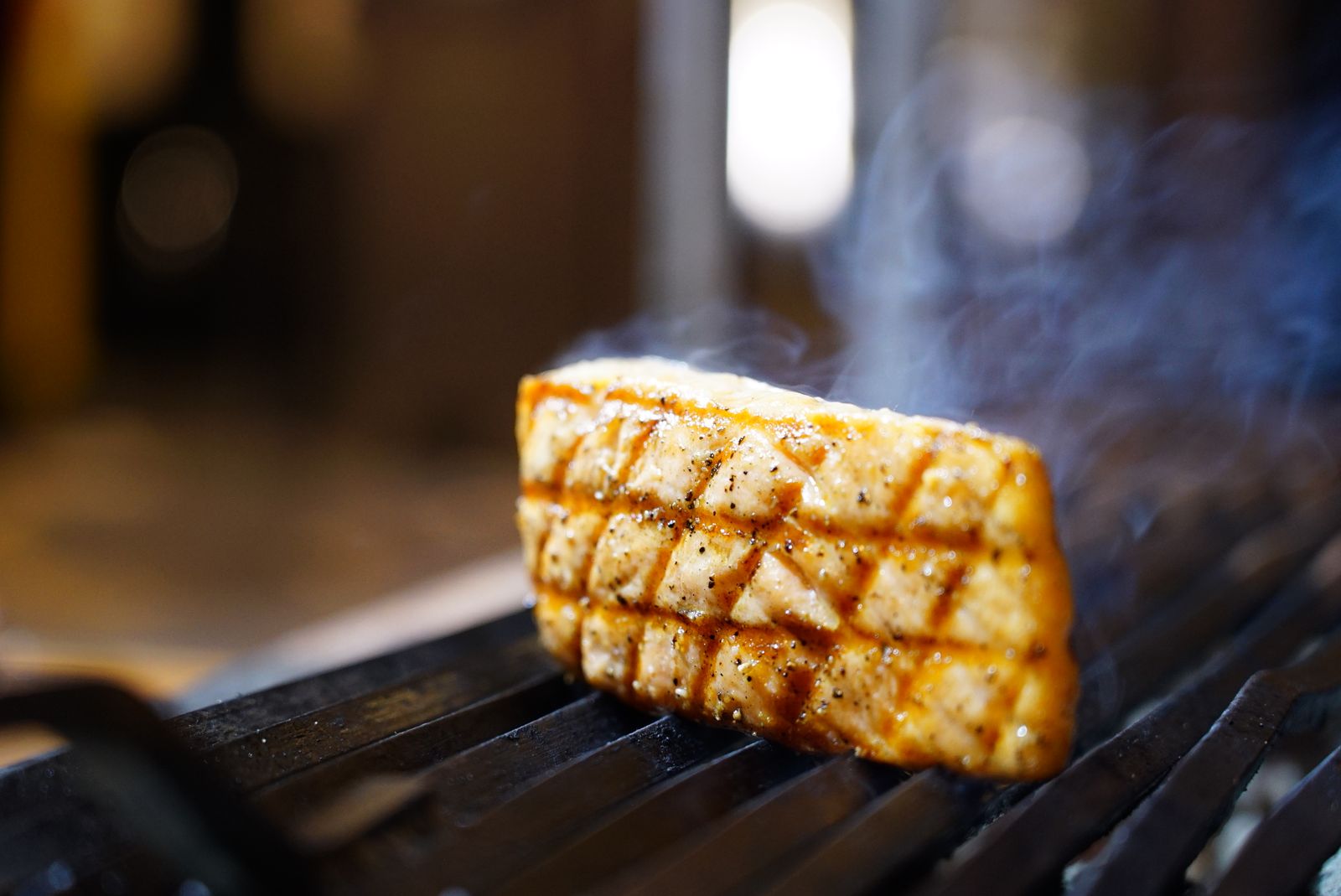 Grilled salmon fillet